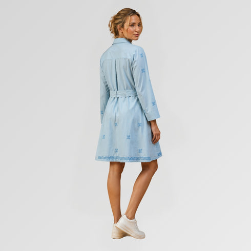 Organic Handwoven Cotton Short Dress