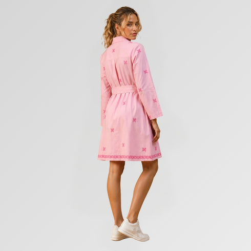 Organic Handwoven Cotton Short Dress