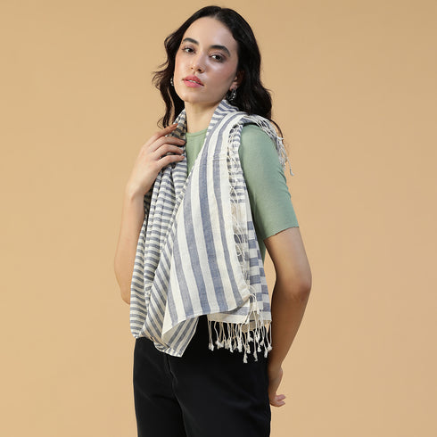 Organic Handwoven Cotton Stole