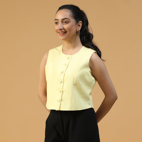 Organic Handwoven Cotton Vest