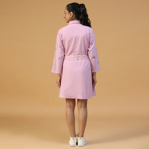 Organic Handwoven Cotton Short Dress