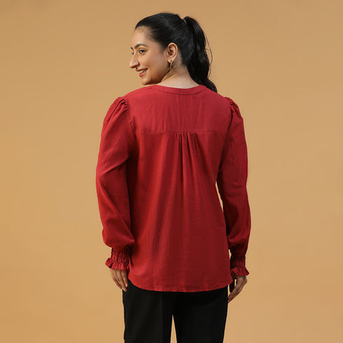 Organic Handwoven cotton Top