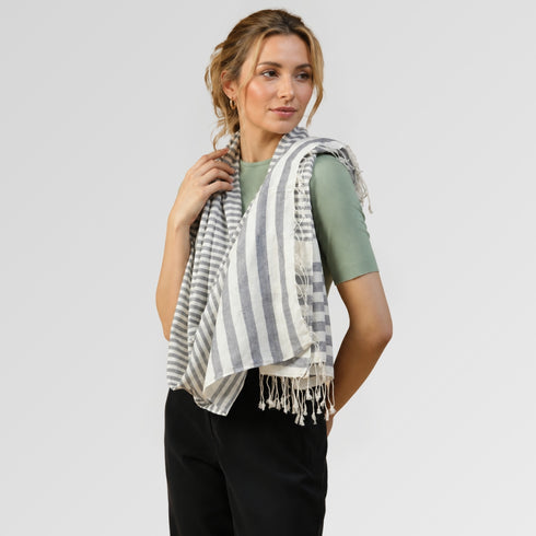 Organic Handwoven Cotton Stole
