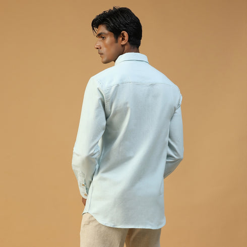 Cotton Mens Full Shirt