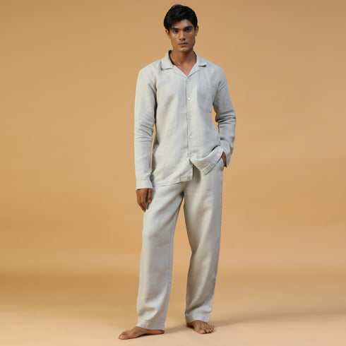 Mens Linen Night Suit